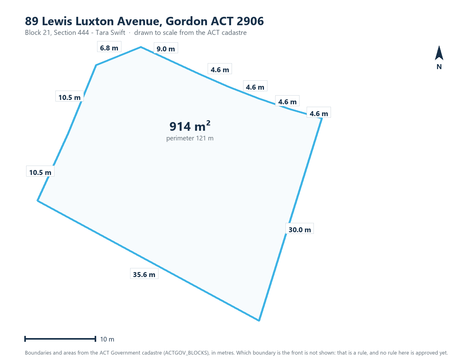 89 Lewis Luxton Avenue drawn to scale